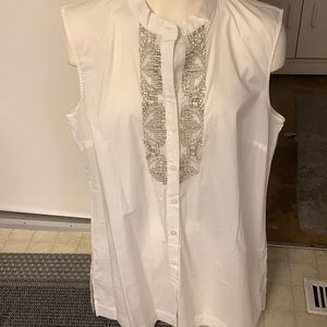 Dana Buchman beautiful sleeveless brand new new worn top